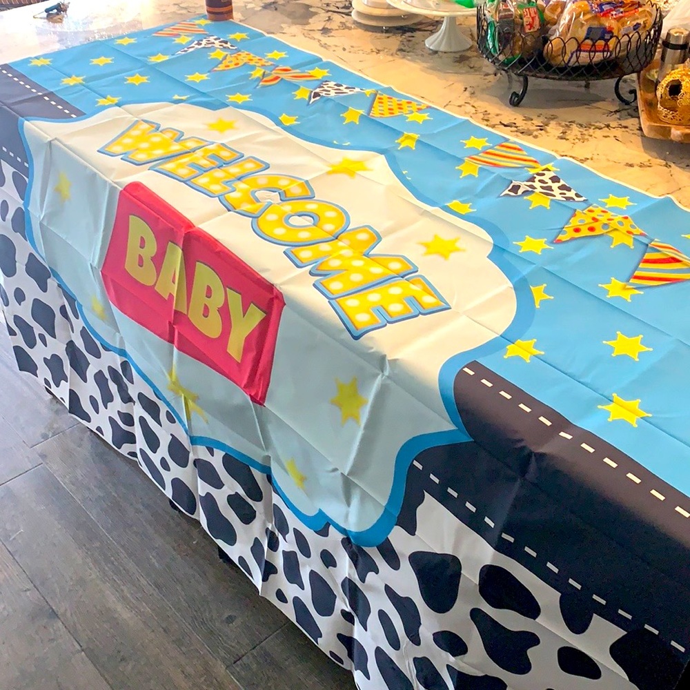 5’x7’ “welcome baby” backdrop